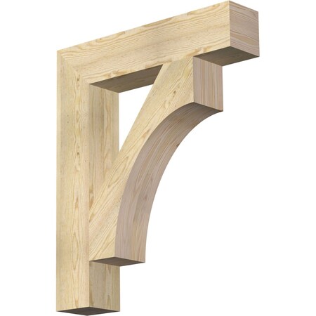 Ekena Millwork Westlake Block Rough Sawn Bracket, Douglas Fir, 6"W x 30"D x 36"H BKT06X30X36WTL05RDF